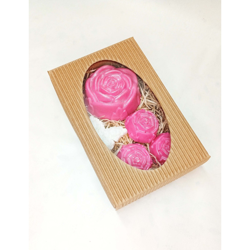 Střední kazeta růže velká, růže malá, motýlek, růžová