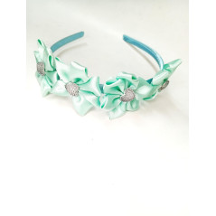 Čelenka se srdíčky zelená