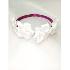 Čelenka bílá s perlou