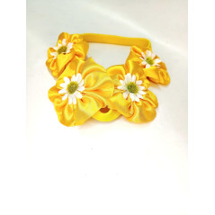 Čelenka žluté kytičky
