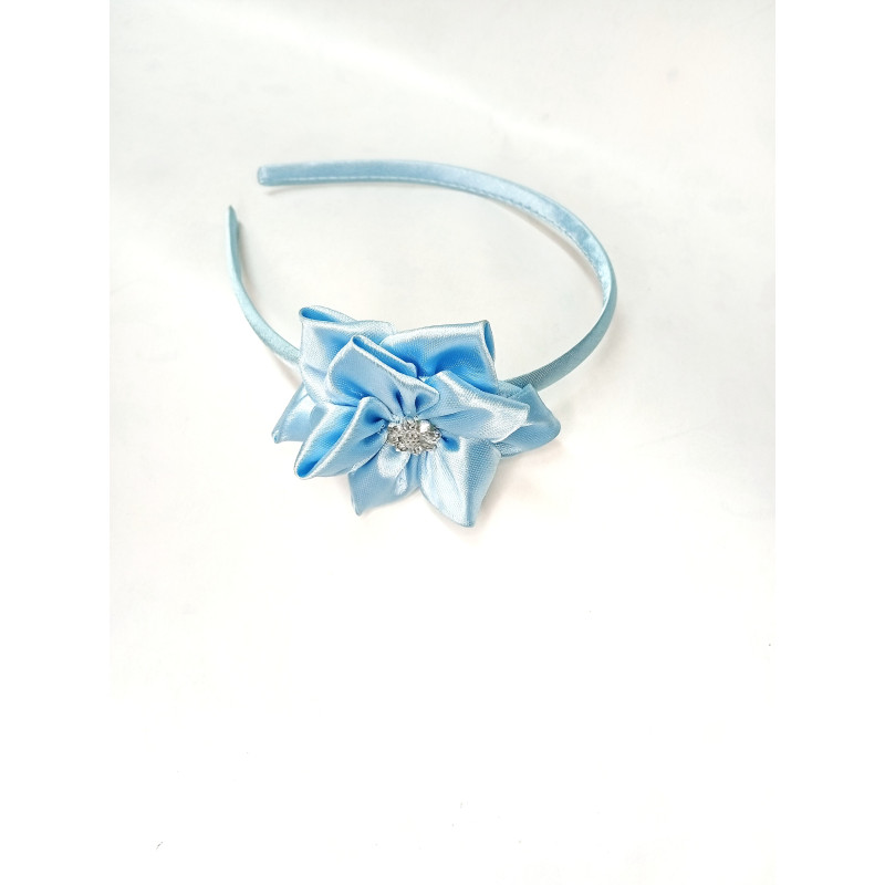 Čelenka modrá kytička