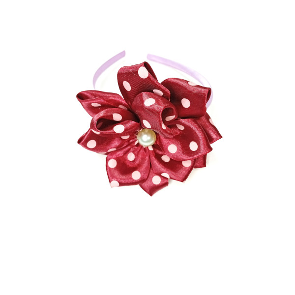 Čelenka kytka s perlou