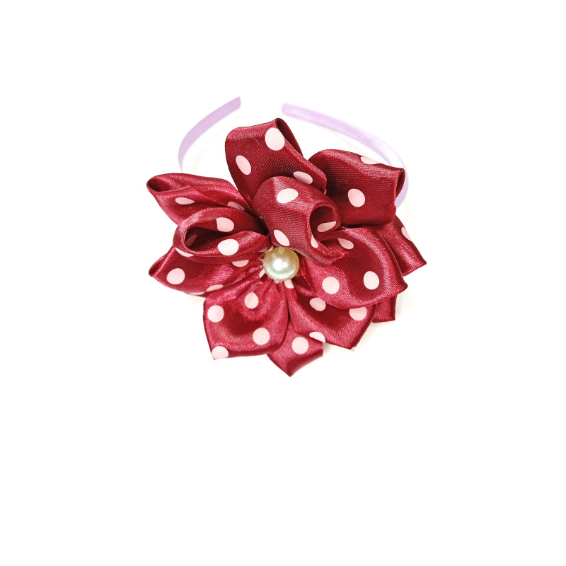 Čelenka kytka s perlou