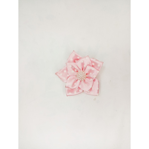 Mašle s gumičkou růžová perla