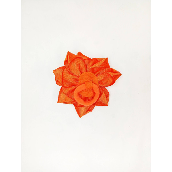 Mašle s gumičkou oranžová s modrým korálkem