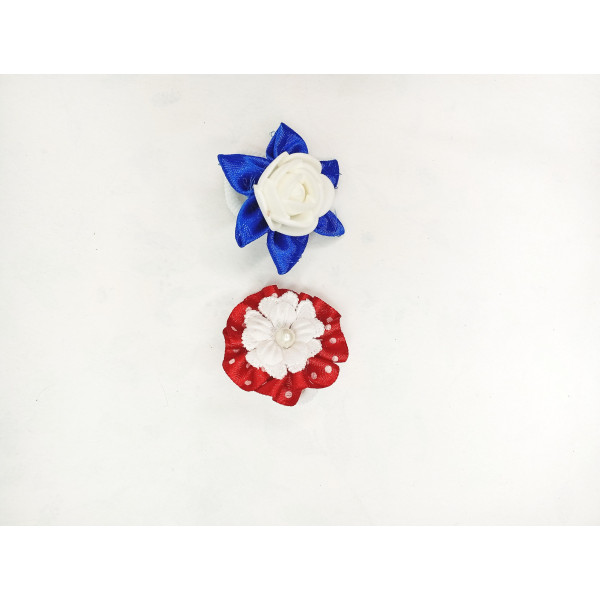 Mašle s gumičkou červená a modrá