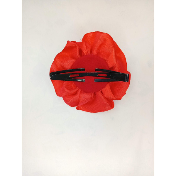 Mašle do vlasů pivoňka červená