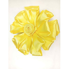 Mašle do vlasu velká žlutá