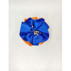 Mašle do vlasů oranžova s modrou