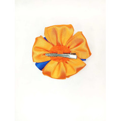 Mašle do vlasů oranžova s modrou