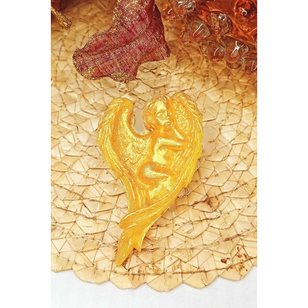 Mýdlový spící anděl - zlatý