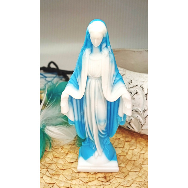 Mýdlová Panna Marie - modrobílá