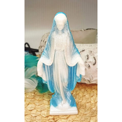 Mýdlová Panna Marie - modrobílá s glitry