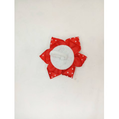 Mašle s gumičkou červená perla