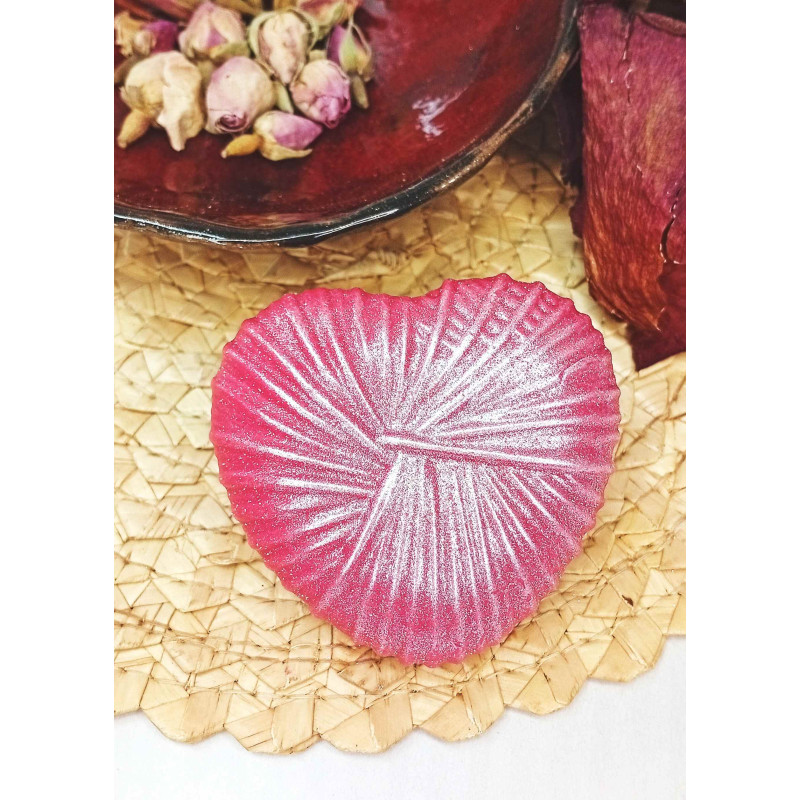 Mýdlové srdce motouz červené