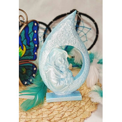 Panna Marie slza modra s glitry