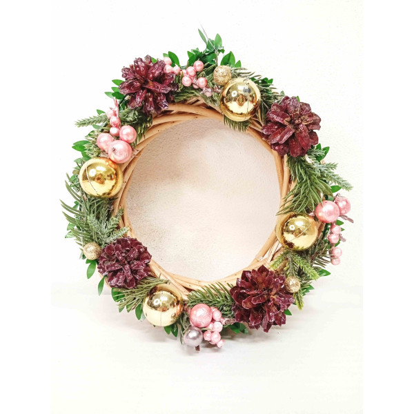 Vánoční věneček na dveře