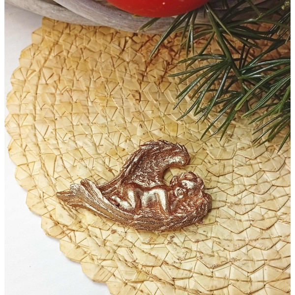 Mýdlový spící anděl měděný