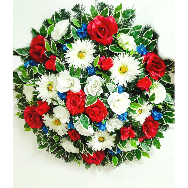 Pohřební věnec plný o průměru 80-100 cm