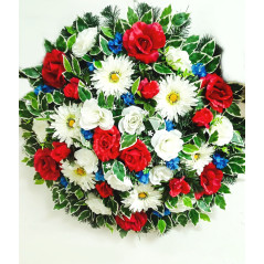 Pohřební věnec plný o průměru 80-100 cm