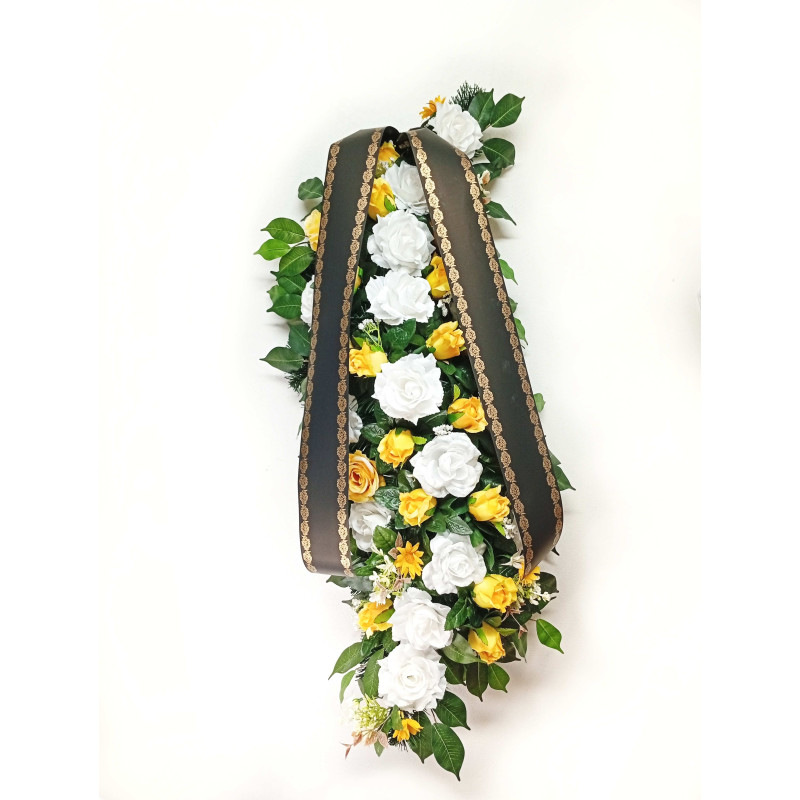 Pohřební věnec -s- 100 cm