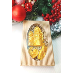 Dárková kazeta zlatá - mýdlo Betlém, andílci