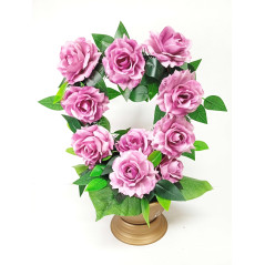 Srdce v květináči fialové