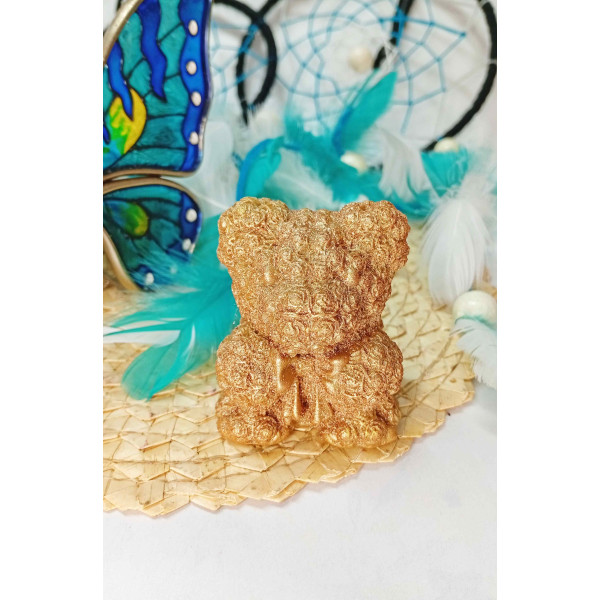 Mýdlový medvídek s mašlí - hnědý